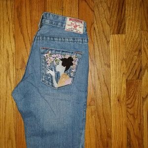 Embroidered True Religion Jeans